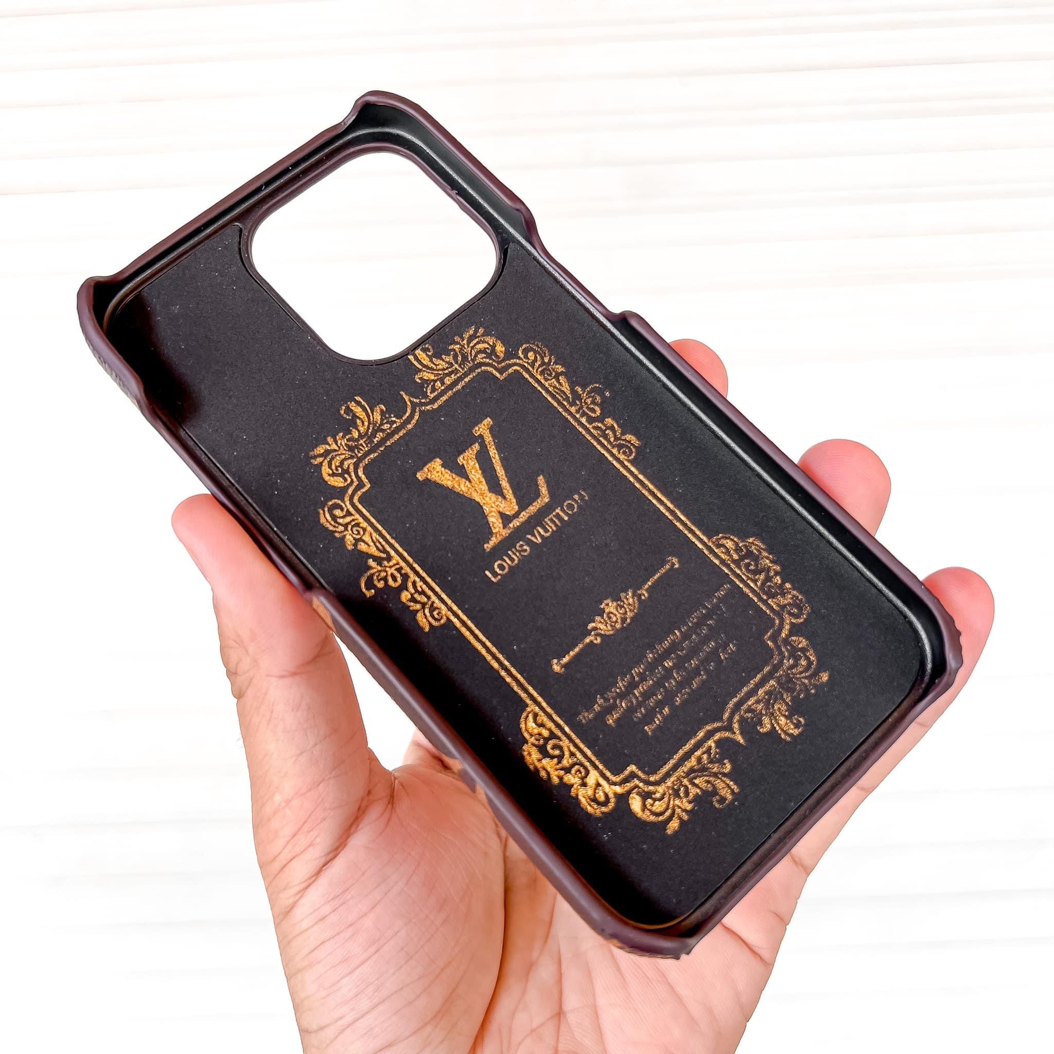 LV Printed Leather Case Cover For Iphone 13  Casecart India