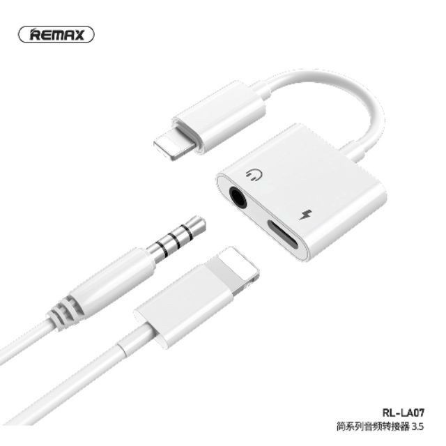 Adapter Lightning to lightning - audio  Remax RL-LA07 Nam Phụ Kiện