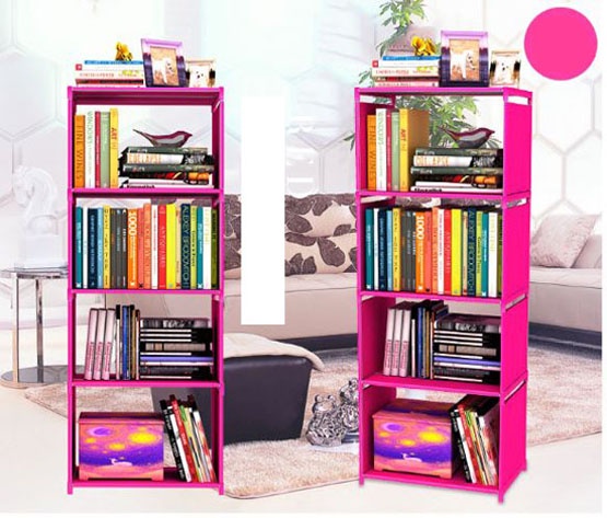 Kệ sách 4 tầng lắp ghép thông minh