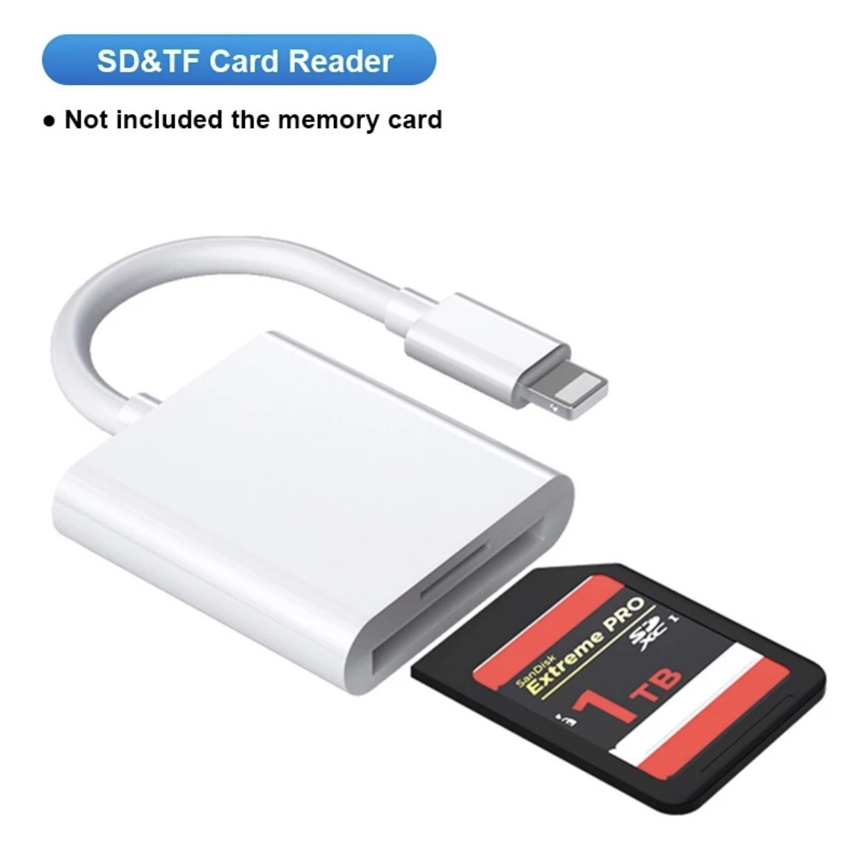 Đầu Đọc Thẻ Nhớ SD, Micro SD cho iPhone Lightning