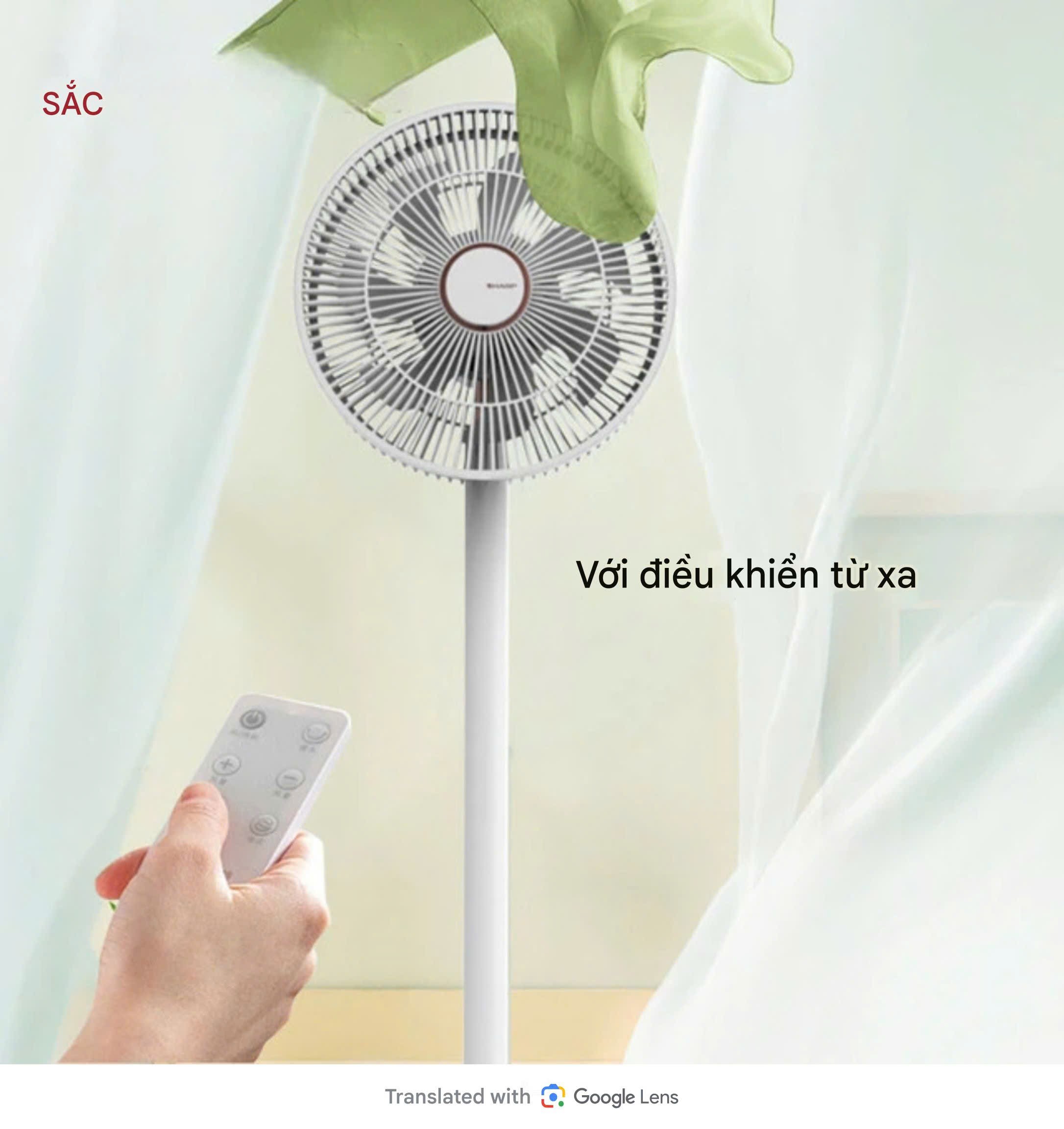 Quạt cây tuần hoàn SHARP PJ-CD204A động cơ DC tiết kiệm điện