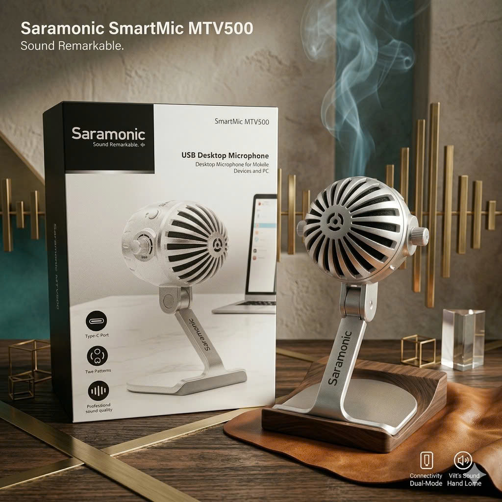 Micro thu âm Saramonic SR-SmartMic MTV500