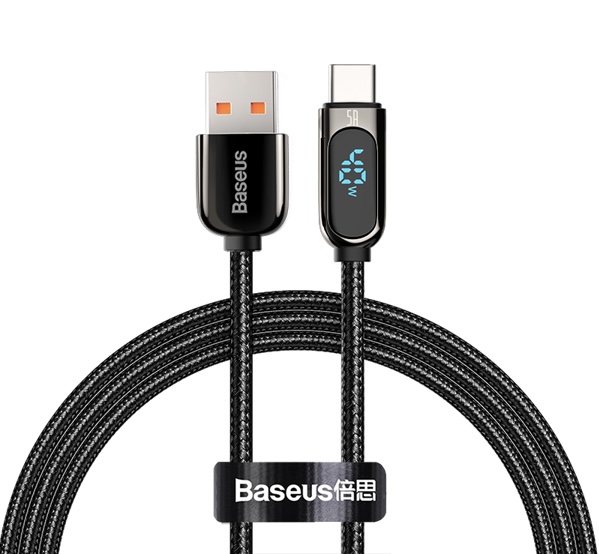 Cáp sạc nhanh có màn hình LED Baseus Display & Fast Charge Type C 40W, 5A