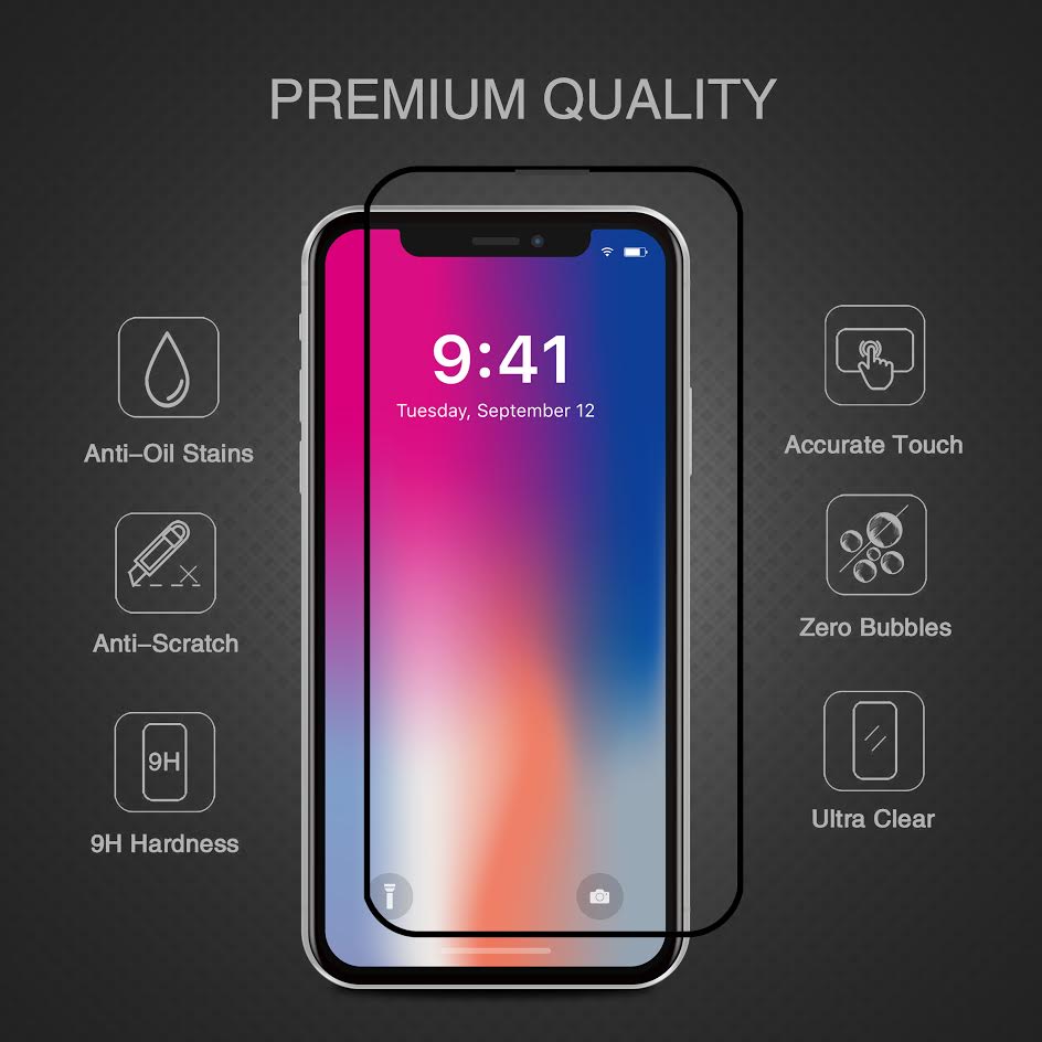 Cường lực cho Iphone X 3D full PRODA