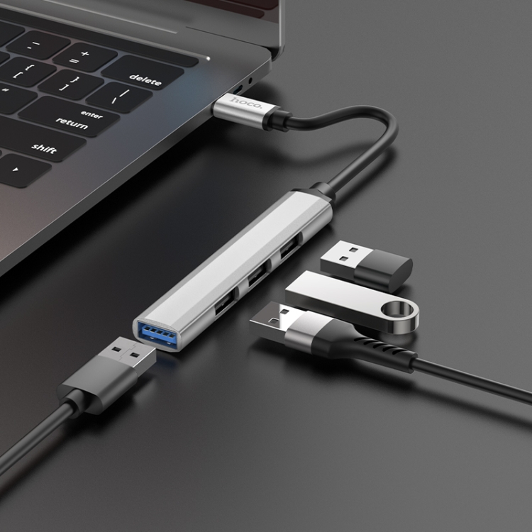 Hub Chuyển Cổng Type C Ra USB 3.0 & USB 2.0 Hoco HB26