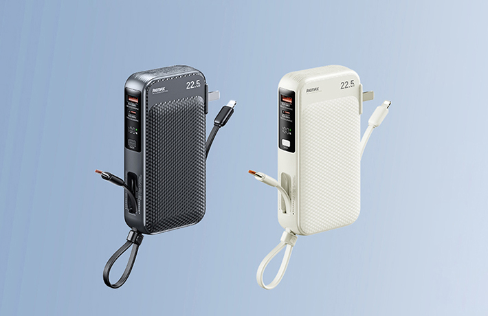 Pin dự phòng kiêm củ sạc kèm dây 10000mAh 22.5W Remax RPP-105