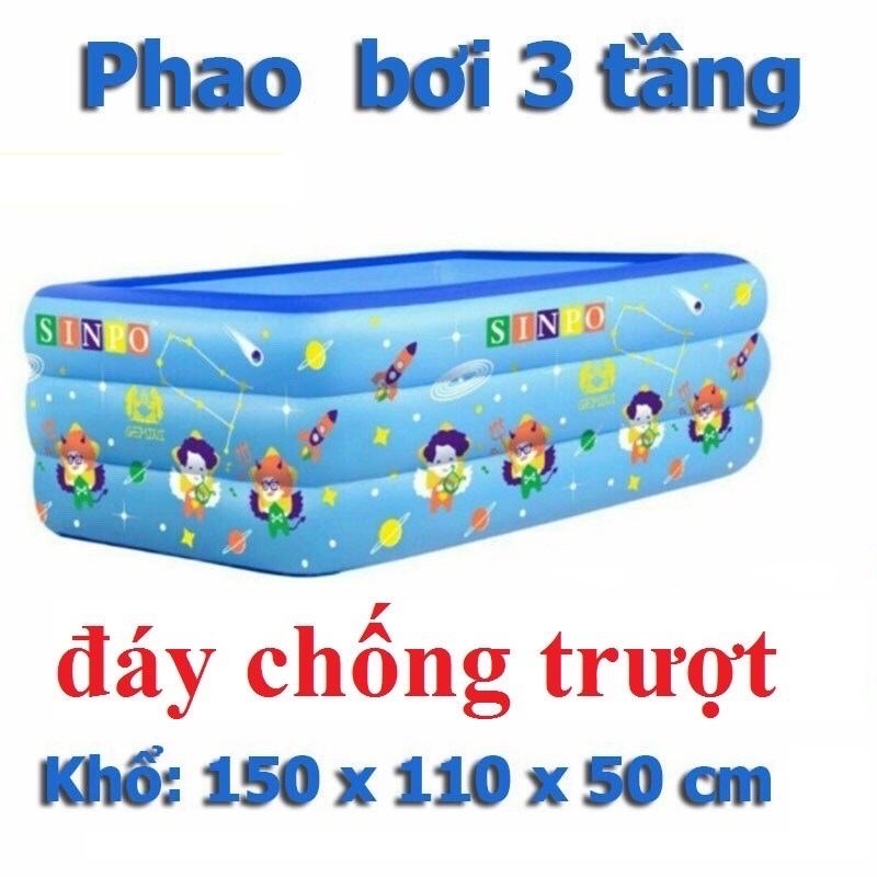 BỂ BƠI 3 TẦNG 150X105X55CM
