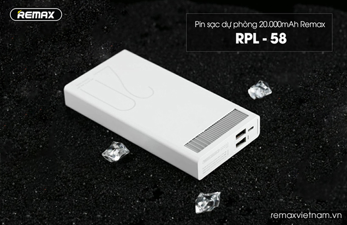 Pin sạc dự phòng thiết kế sang trọng Remax RPL - 58 20000mAh 4