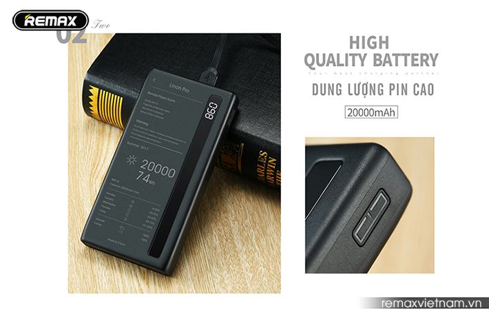 Pin sạc dự phòng 20000mAh Remax RPP - 73 2