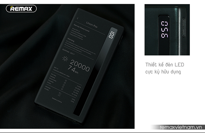 Pin sạc dự phòng 20000mAh Remax RPP - 73 7
