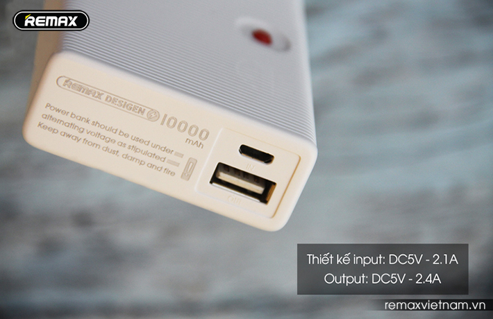 Pin sạc dự phòng nhỏ gọn Remax RPP - 88 10000mAh 6