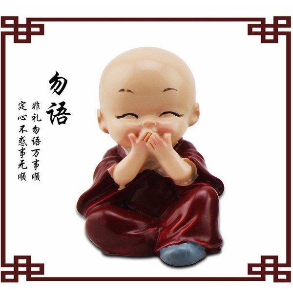 Kết quả hình ảnh cho bộ tượng mini chú tiểu