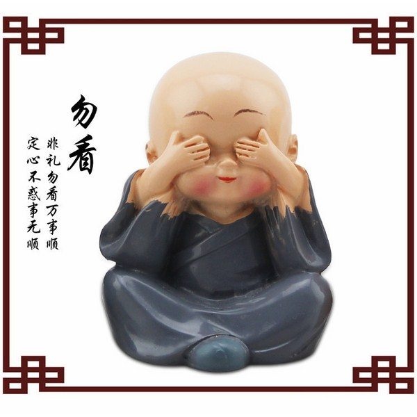 Kết quả hình ảnh cho bộ tượng mini chú tiểu