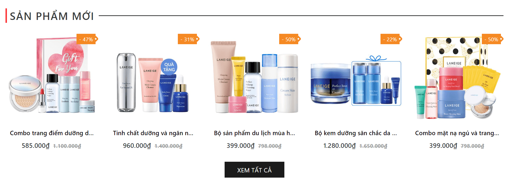 Evo Mỹ Phẩm Module sản phẩm