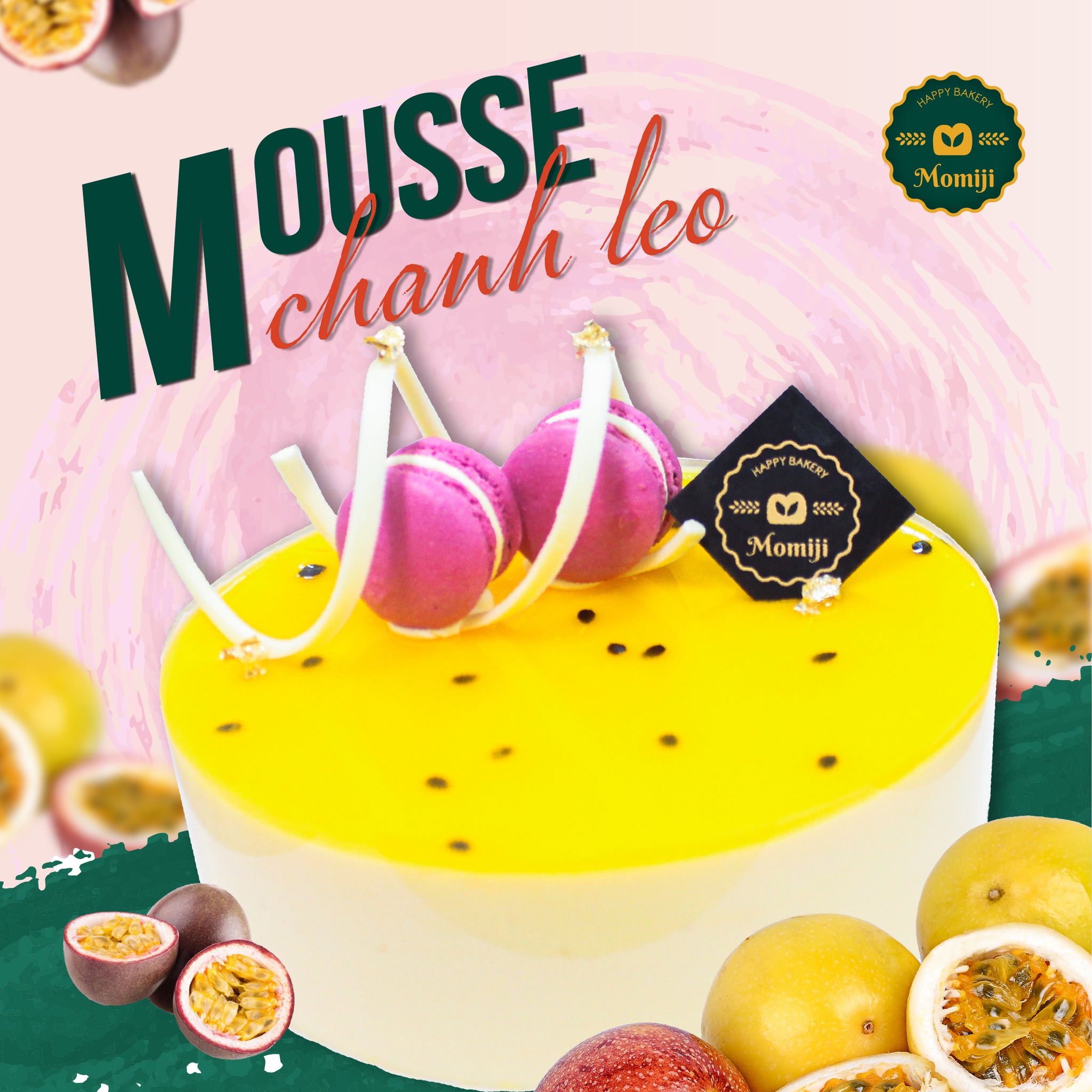 Bạn đã thử vị bánh mousse chua dịu nhẹ của chanh leo chưa?