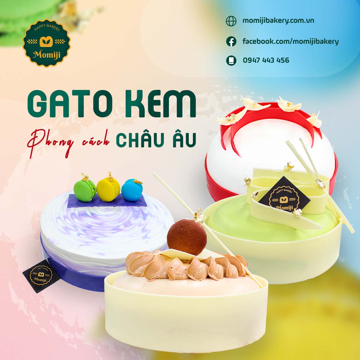 BÁNH GATO PHONG CÁCH CHÂU ÂU Ở MOMIJI CHỨ ĐÂU!!️