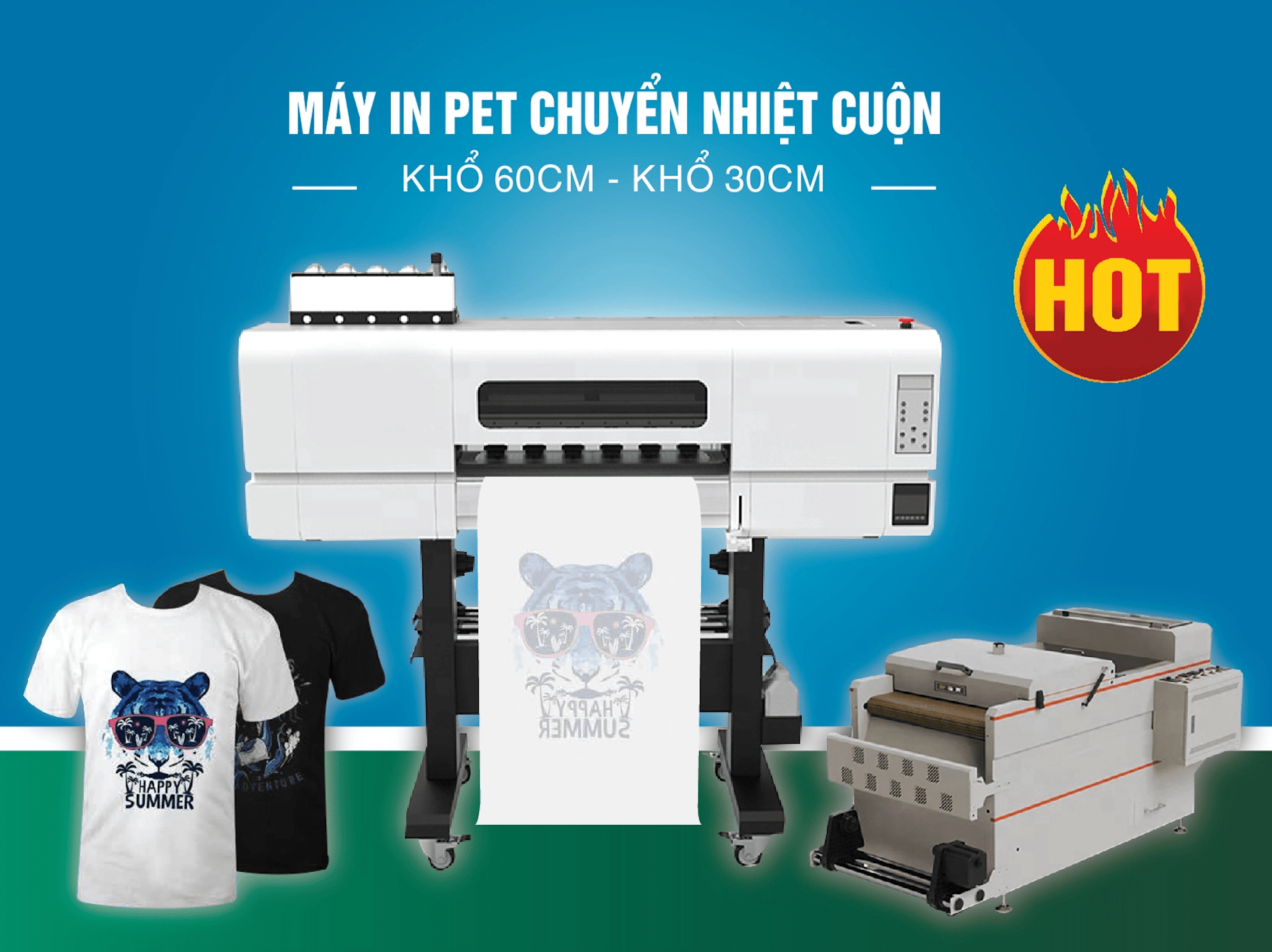 Máy in pet chuyển nhiệt cuộn