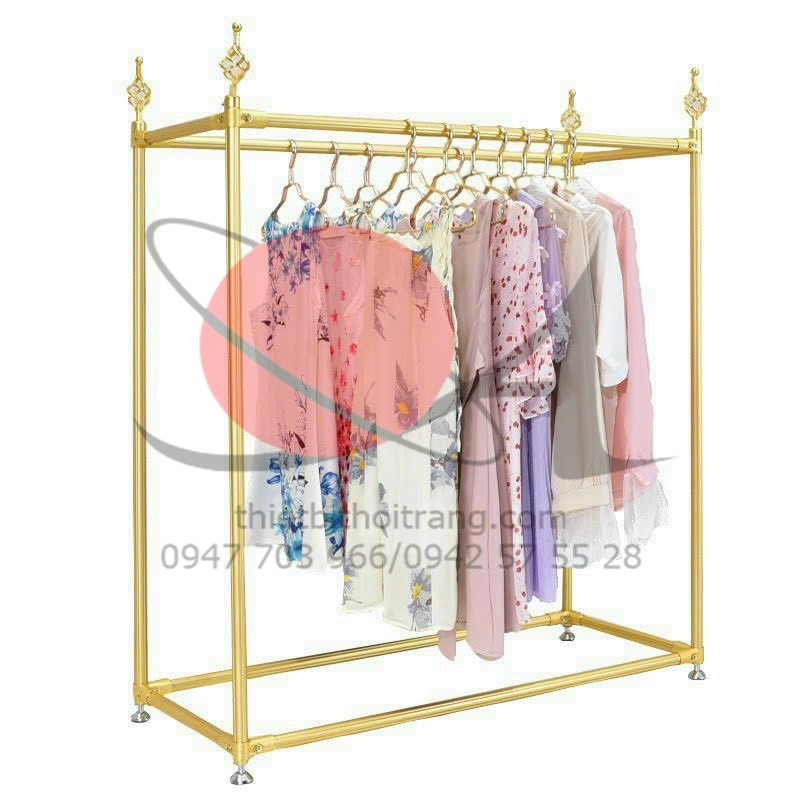 Kệ Inox Đôi Màu Vàng Gold Thiết bị thời trang Quang Anh