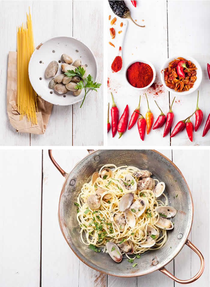 Nguyên liệu làm món Linguine Alle Vongole