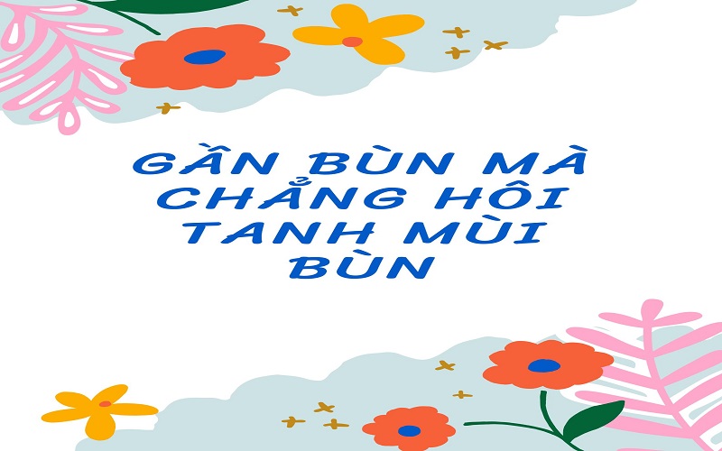 Ý nghĩa câu Gần bùn mà chẳng hôi tanh mùi bùn