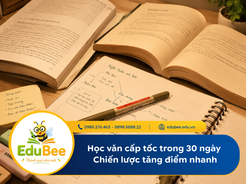 Học văn cấp tốc trong 30 ngày – Chiến lược tăng điểm nhanh