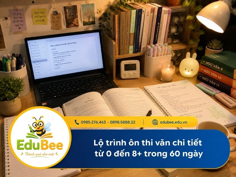 Lộ trình ôn thi văn chi tiết từ 0 đến 8+ trong 60 ngày
