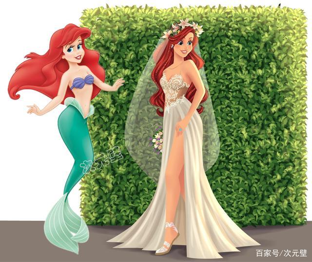 Ngất ngây trước hình ảnh công chúa Disney thời thượng với váy cưới hiện đại