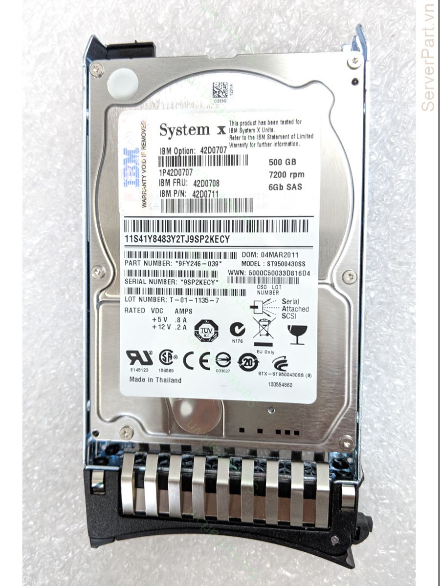 Metal 42D0708 IBM 500-GB 7.2K 2.5 Slim-HS SAS at ₹ 8000/piece in Hyderabad | ID: 25591813533