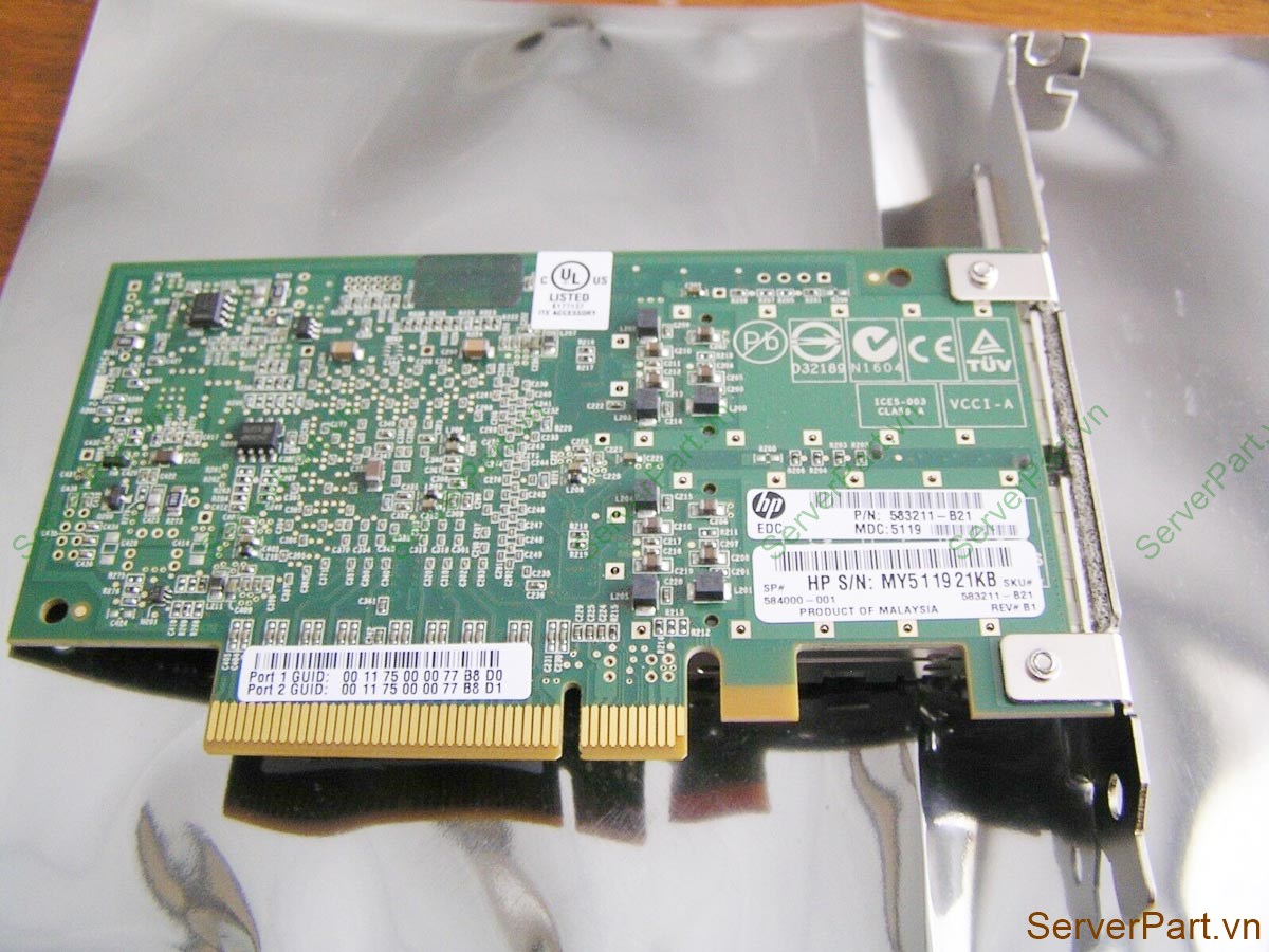 583211-B21 708074-001 584000-001 Card Nic HP QLogic InfiniBand 4X QDR ...