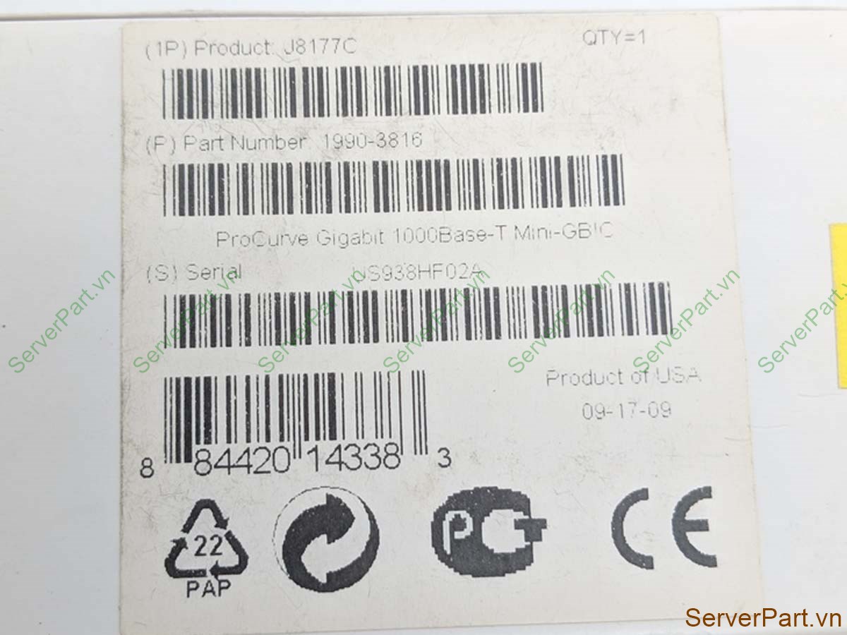 Compatible SFP Module J8177C 1000BASE-T | 3-Year Warranty, Ships Fast