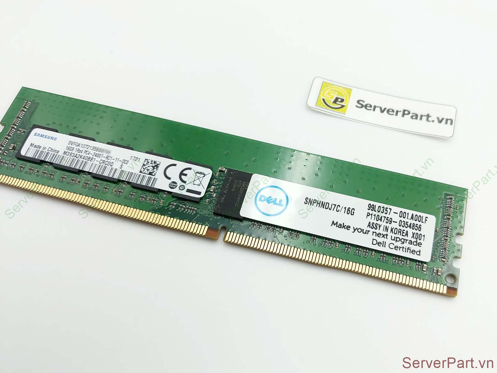 DELL Server RAM 16GB 2RX8 DDR4 PC4-2400T RDIMM SNPHNDJ7C/16G DELL Server RAM 16GB 2RX8 DDR4 PC4-2400T RDIMM SNPHNDJ7C/16G