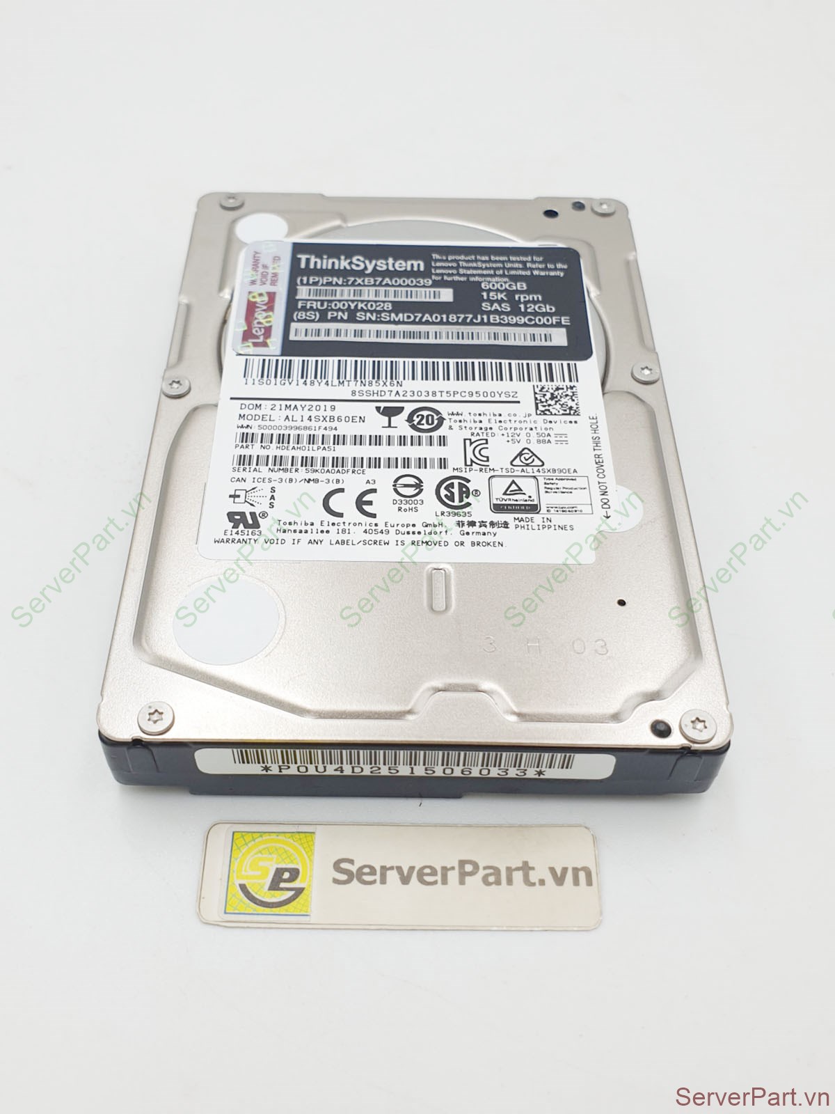Ổ cứng HDD SAS IBM Lenovo 600Gb 15K 2.5 Ổ cứng HDD SAS IBM Lenovo 600Gb 15K 2.5