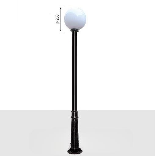 Cột đèn 1 bóng cầu tròn