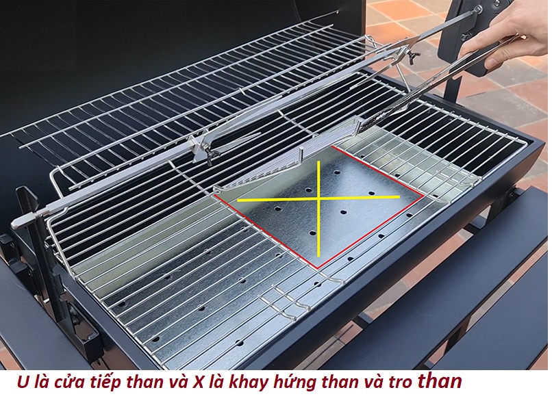 bếp nướng ngoài trời tự động xoay