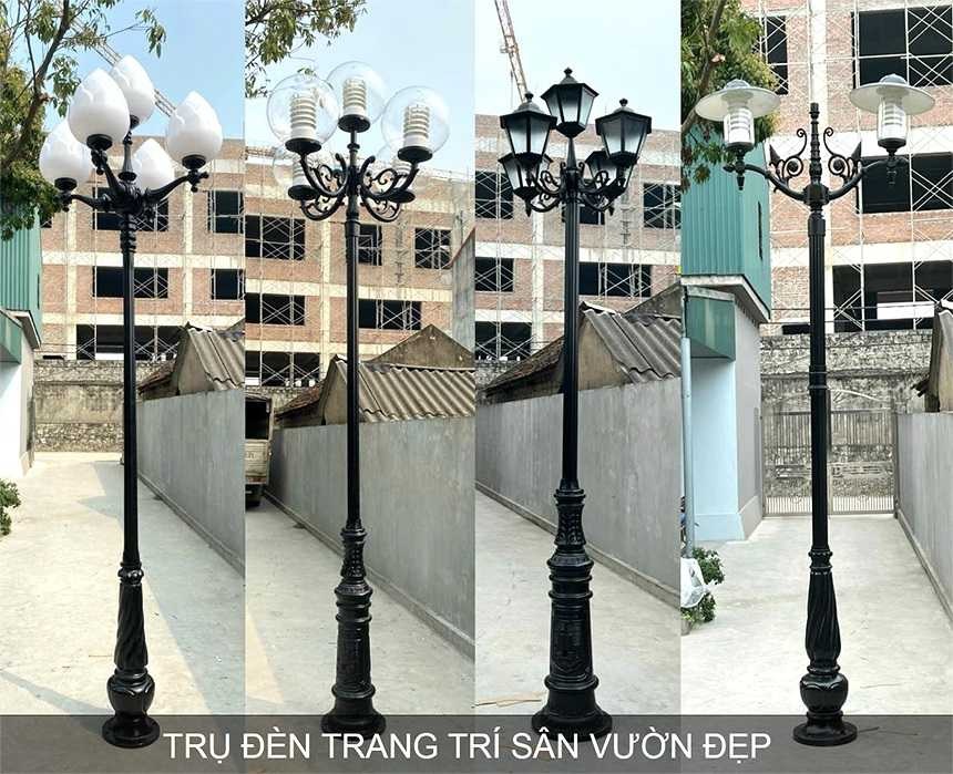 cột đèn sân vườn 5 chùm bóng