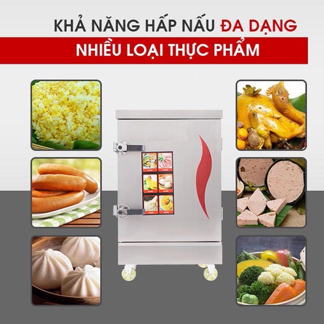 tủ cơm công nghiệp đa năng 8 khay