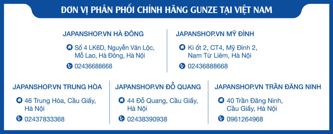 Địa chỉ phân phối chính hãng Gunze tại Việt Nam