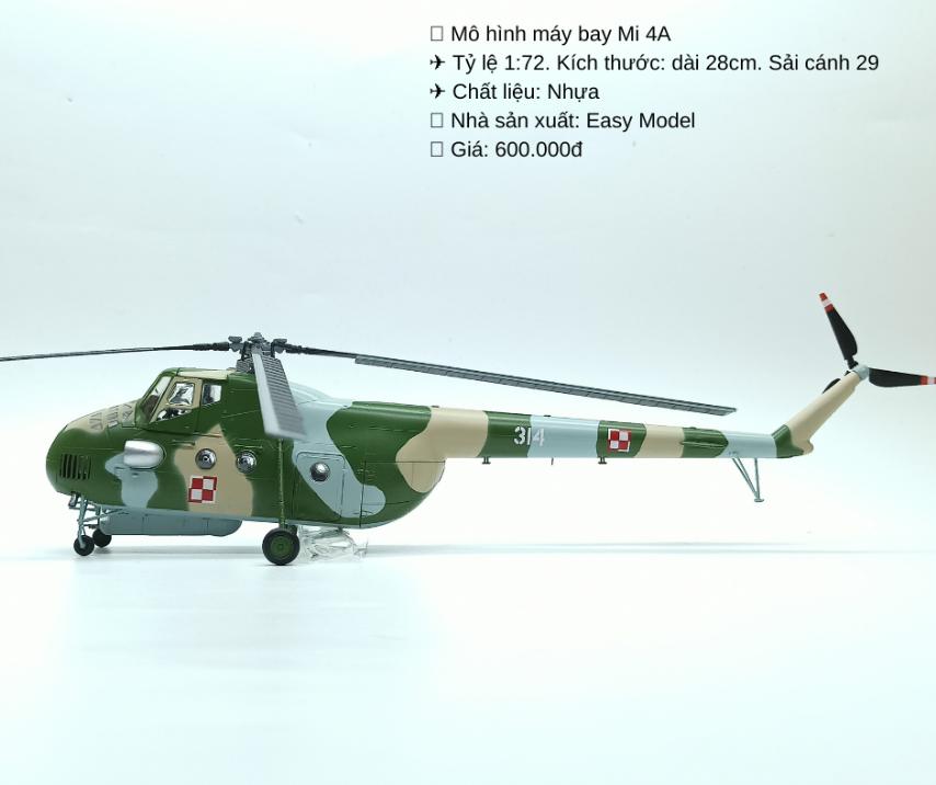 Mô hình máy bay trực thăng Mi4