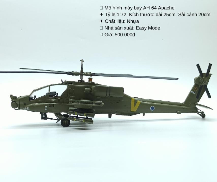 Mô hình máy bay trực thăng AH64 Apache