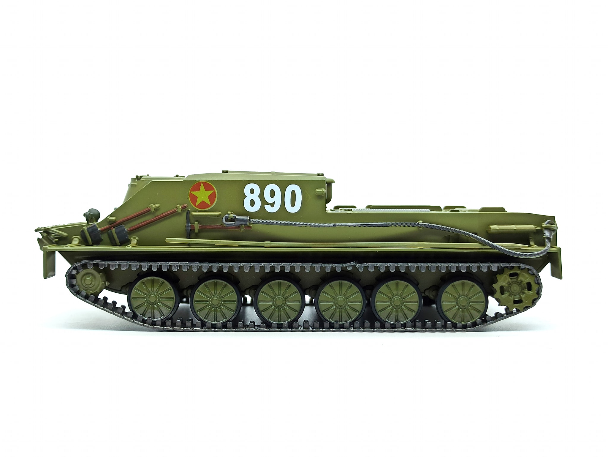 Mô hình xe thiết giáp BTR50 Số hiệu 890 QDND VN
