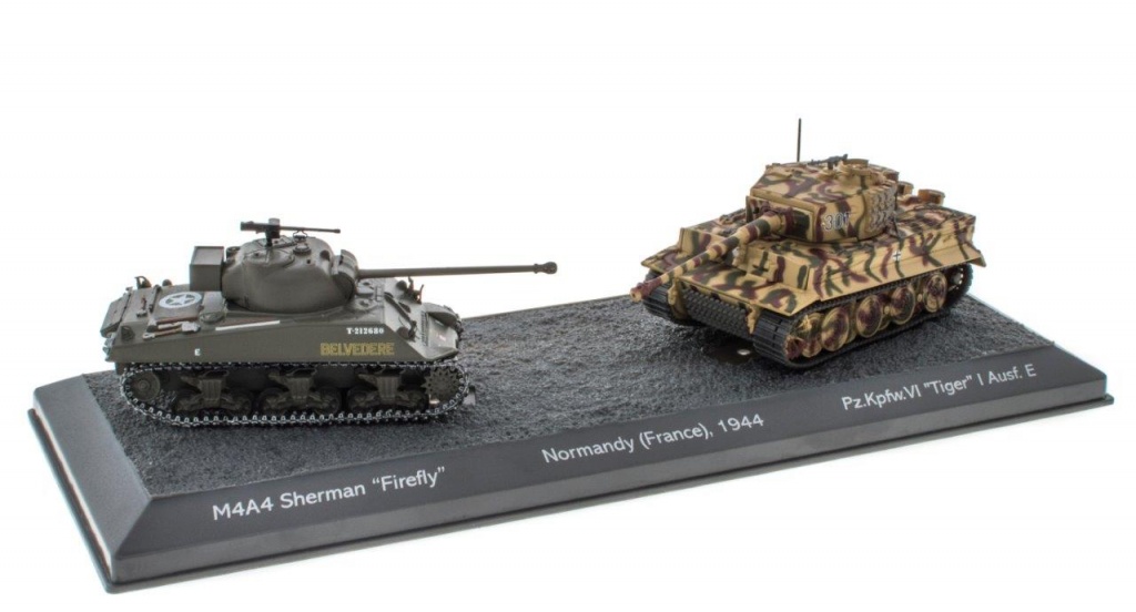 Mô hình Xe tăng M4A4 Sherman Firefly và Pz.Kpfw. VI 