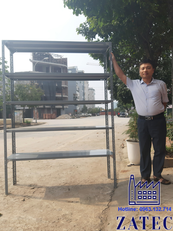 Ưu điểm kệ sắt v lỗ 4 tầng D100 x R40 x C150 cm, 80kg/ tầng