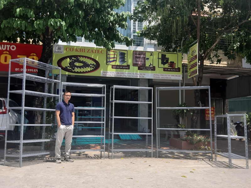 Điểm nổi bật kệ đa năng mặt lưới 7 tầng, D120 x R50 x C240 cm, mặt 02 tăng cứng