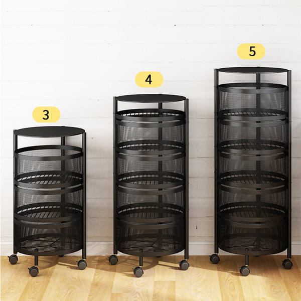 Điểm nổi bật kệ đựng rau củ 4 tầng, khay tròn, đường kính 34cm, cao 73cm