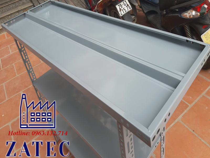 Kệ sắt V lỗ 3 tầng, D100 x R40 x C100 cm, 80kg/tầng