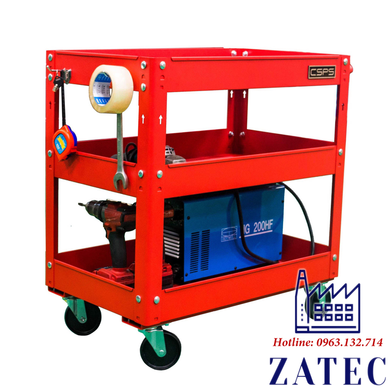 Ưu điểm xe đẩy dụng cụ 03 ngăn CSPS 71cm