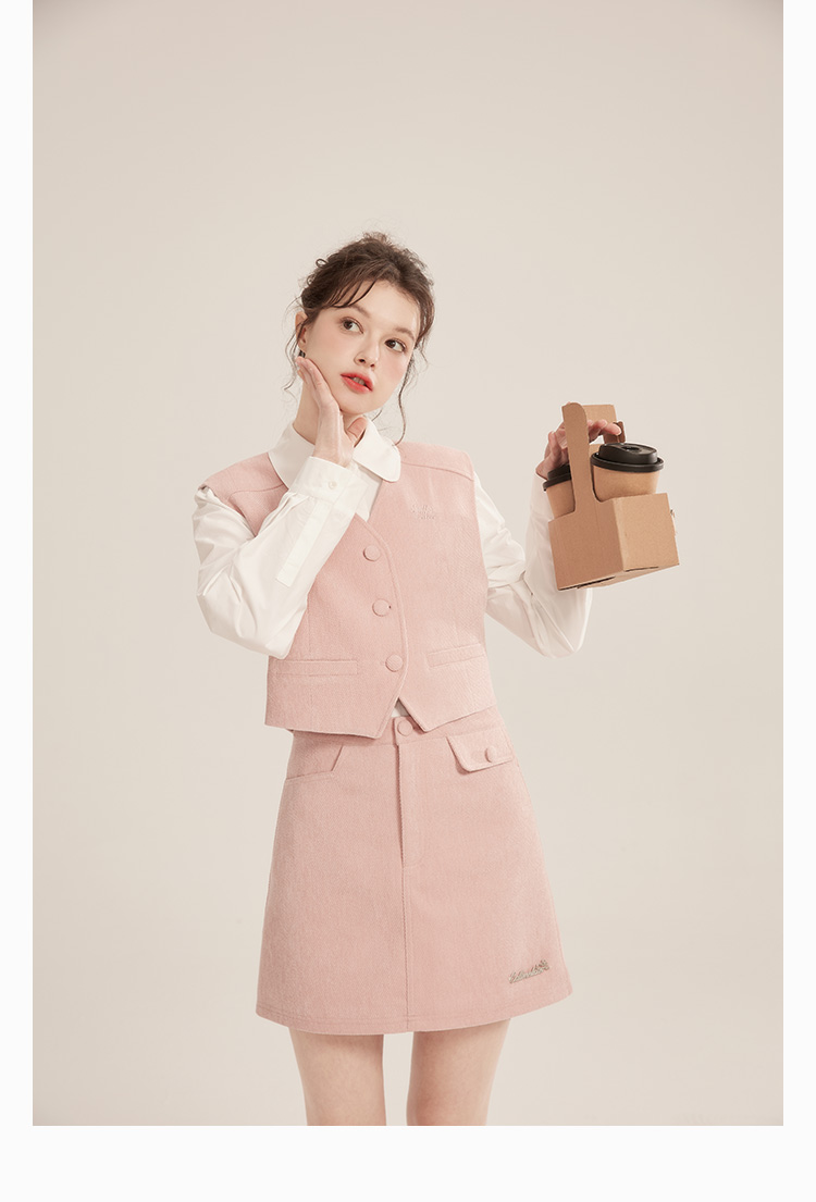 SM33 Áo Sơ Mi Nữ MAKILANA Dài Tay Trắng Cotton Cổ Búp Bê Phong Cách Pháp Thanh Lịch Mùa Thu