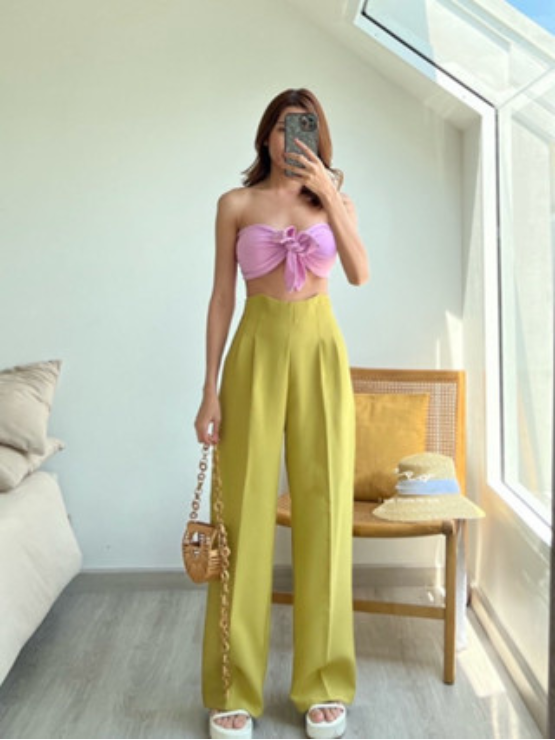 Quần ống suông nữ xếp li cạp liền lưng cao chất liệu cao cấp không nhăn phù hợp công sở học sinh QT28