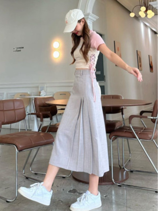 Chân váy midi xếp ly CV10