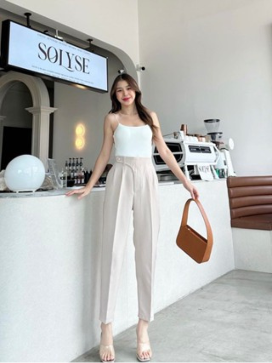 Quần baggy cạp lệch QT37